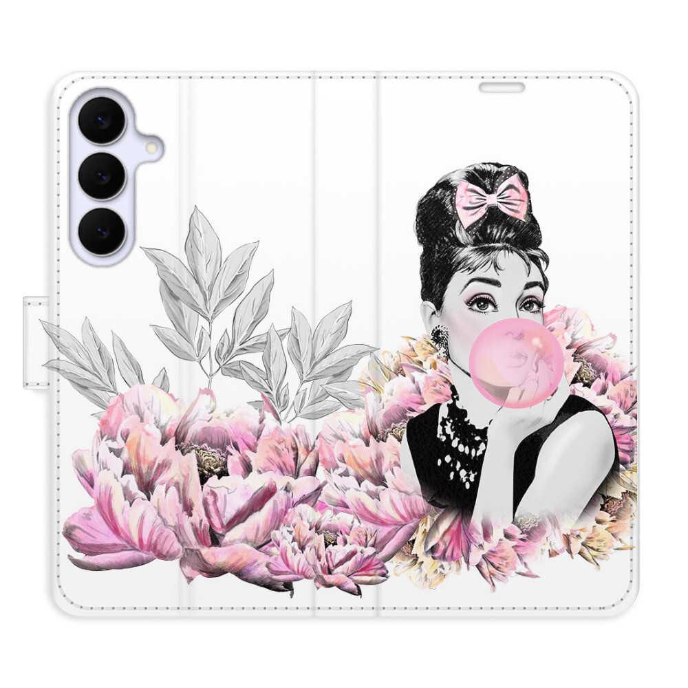 Flipové puzdro iSaprio - Girl with bubble - Samsung Galaxy S25 FE