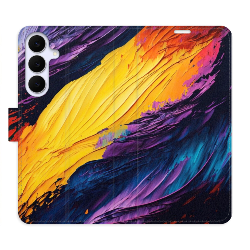 Flipové puzdro iSaprio - Fire Paint - Samsung Galaxy S25 FE