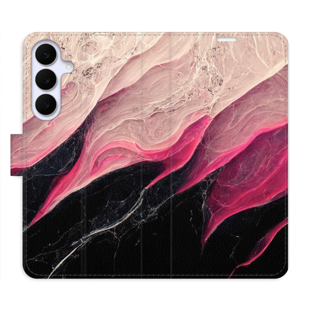 Flipové puzdro iSaprio - BlackPink Marble - Samsung Galaxy S25 FE