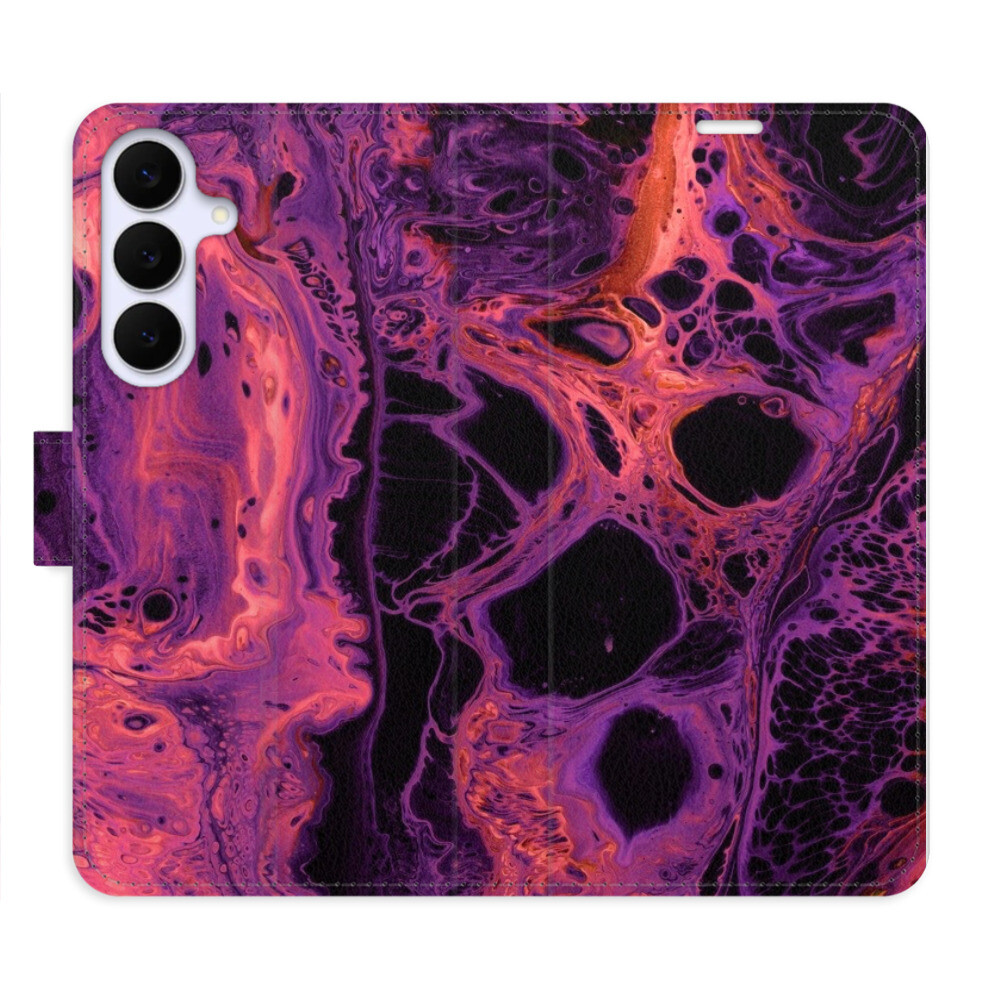 Flipové puzdro iSaprio - Abstract Dark 02 - Samsung Galaxy S25 FE