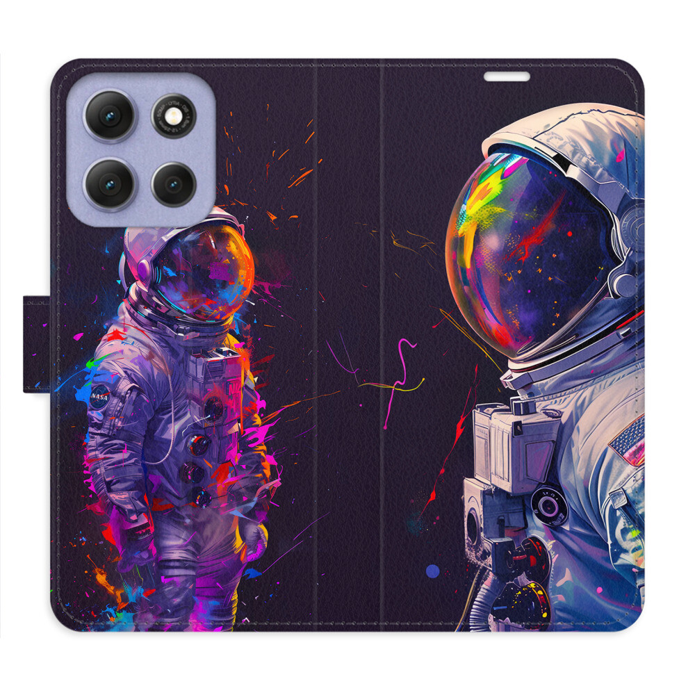 Flipové puzdro iSaprio - Neon Astronaut 02 - Motorola Moto G86 5G