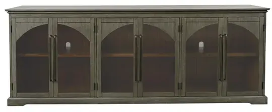 Komoda Avola 244 cm z masivu šalvějově šedá