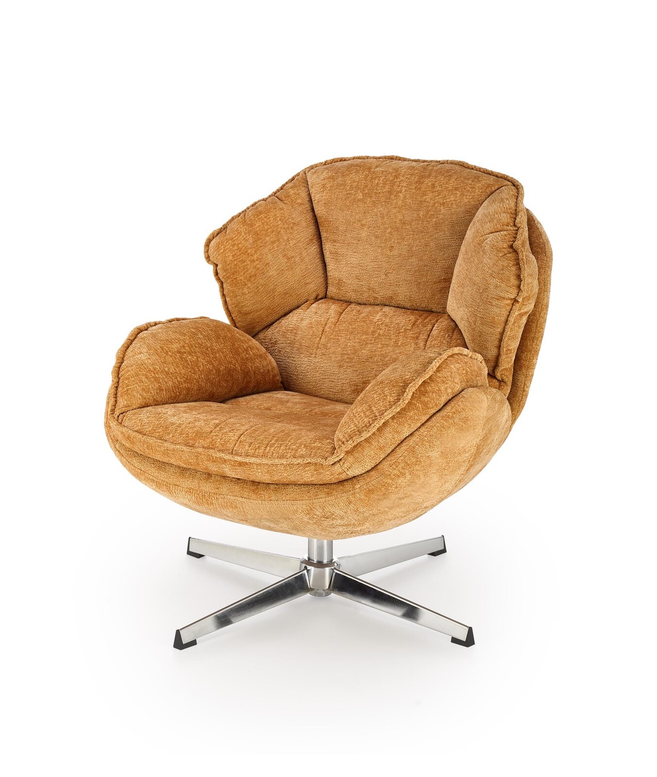 Otočné křeslo Guido hořčicově žluté