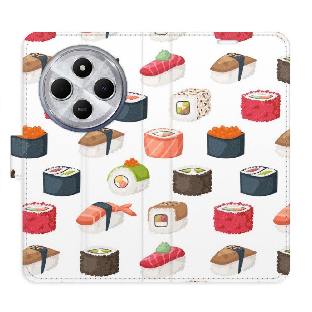 Flipové puzdro iSaprio - Sushi Pattern 02 - Xiaomi Redmi 14C / Poco C75