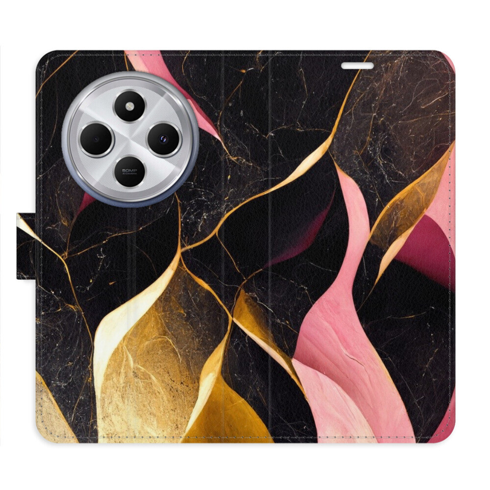 Flipové puzdro iSaprio - Gold Pink Marble 02 - Xiaomi Redmi 14C / Poco C75