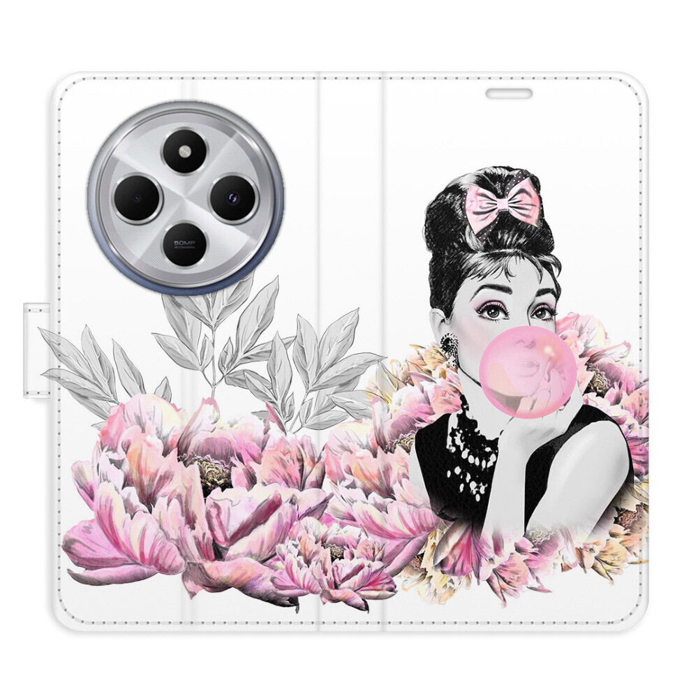 Flipové puzdro iSaprio - Girl with bubble - Xiaomi Redmi 14C / Poco C75