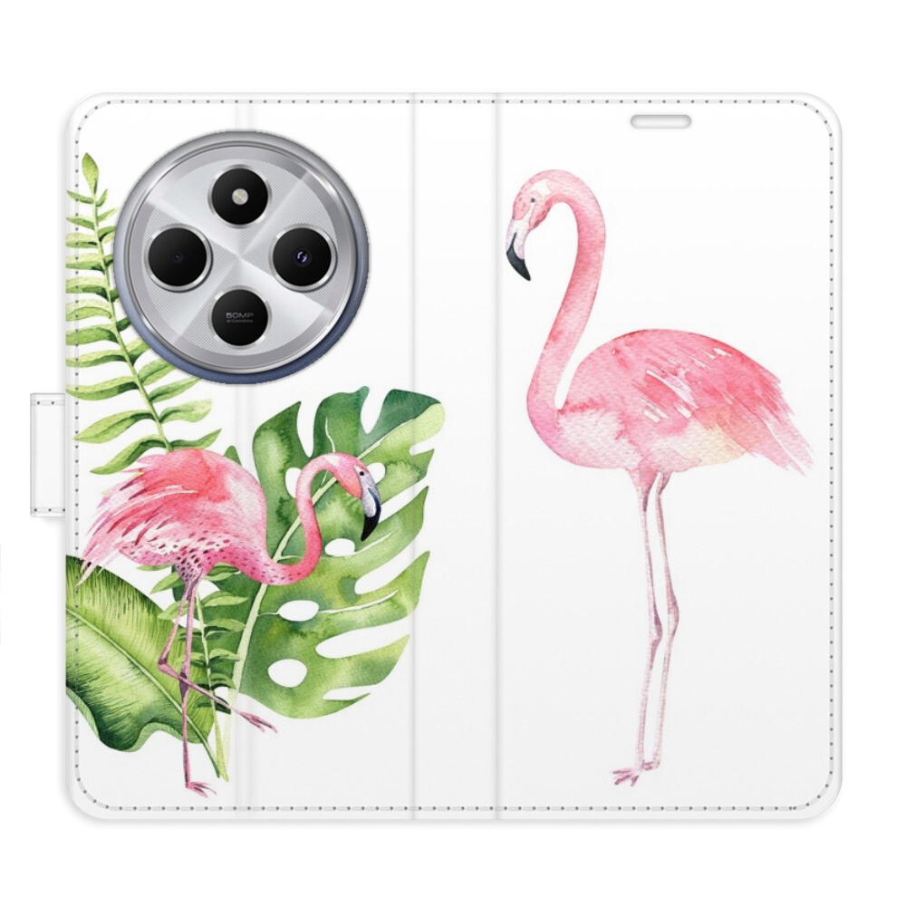 Flipové puzdro iSaprio - Flamingos - Xiaomi Redmi 14C / Poco C75