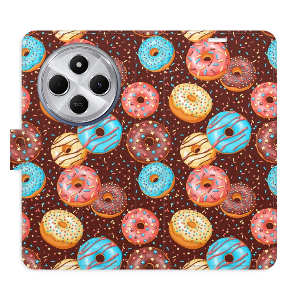 Flipové puzdro iSaprio - Donuts Pattern - Xiaomi Redmi 14C / Poco C75