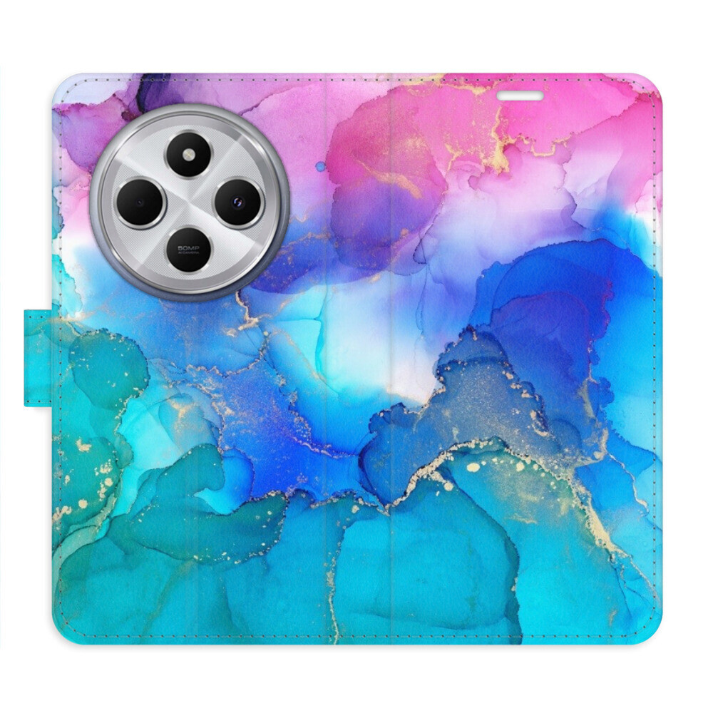 Flipové puzdro iSaprio - BluePink Paint - Xiaomi Redmi 14C / Poco C75