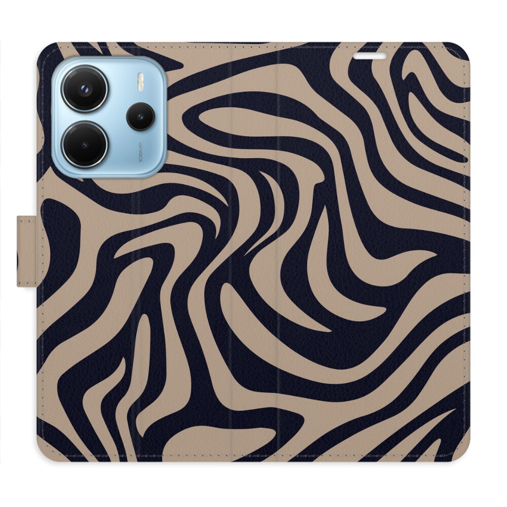 Flipové puzdro iSaprio - Zebra Black 02 - Xiaomi Redmi Note 14