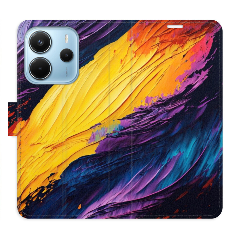 Flipové puzdro iSaprio - Fire Paint - Xiaomi Redmi Note 14