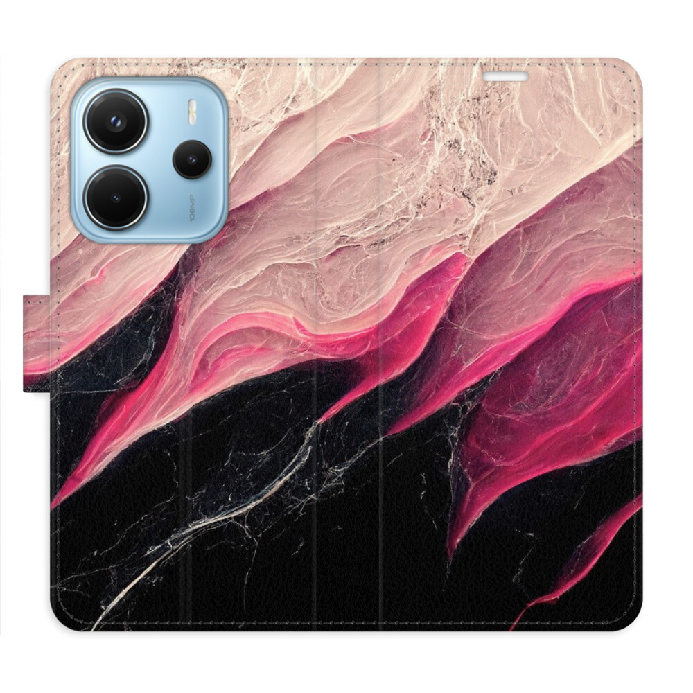 Flipové puzdro iSaprio - BlackPink Marble - Xiaomi Redmi Note 14