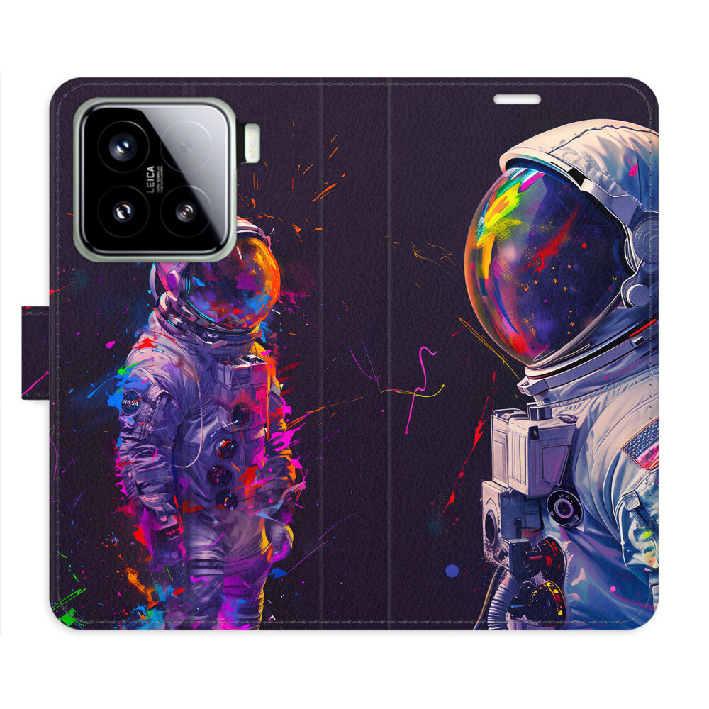 Flipové puzdro iSaprio - Neon Astronaut 02 - Xiaomi 15