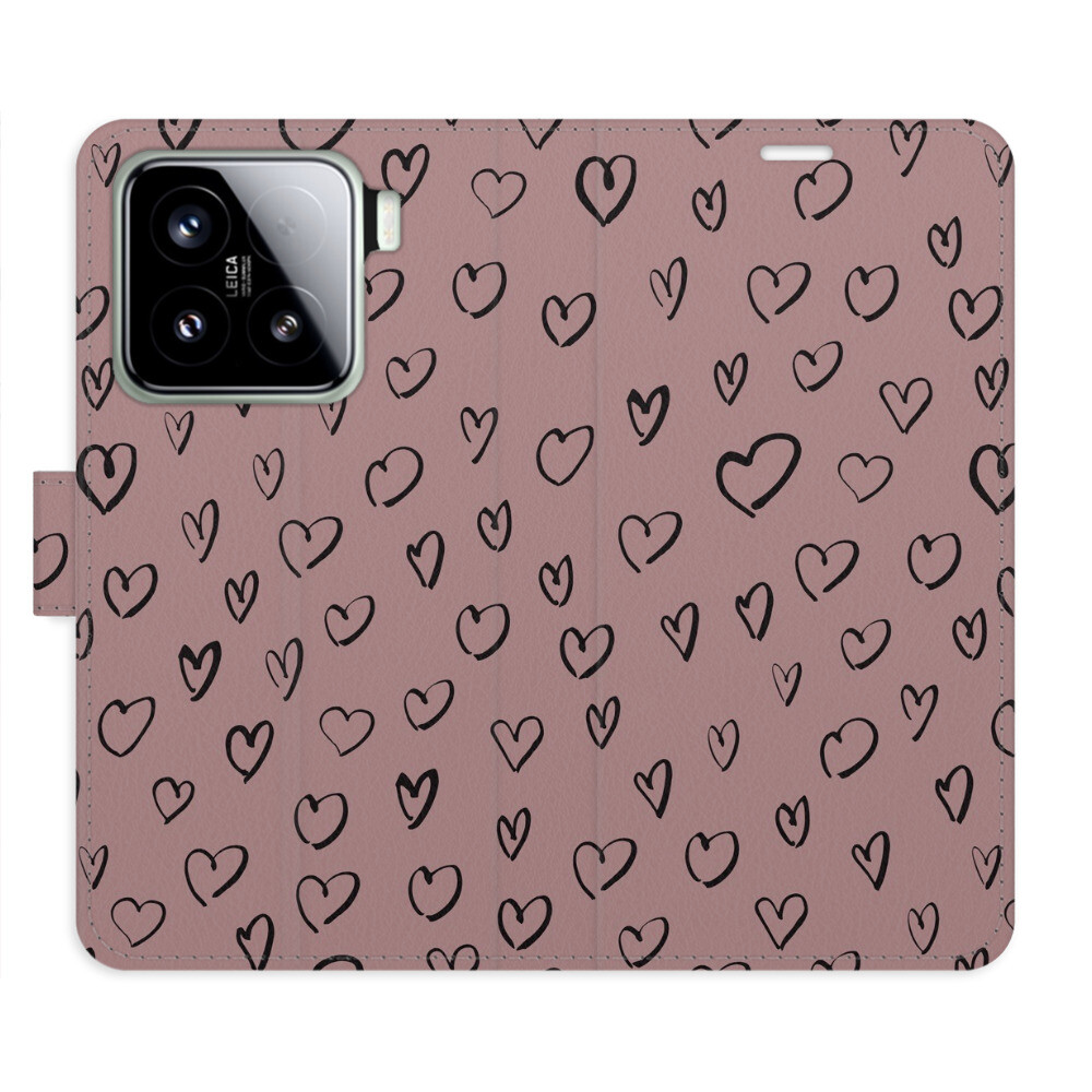 Flipové puzdro iSaprio - Heart Dark 02 - Xiaomi 15