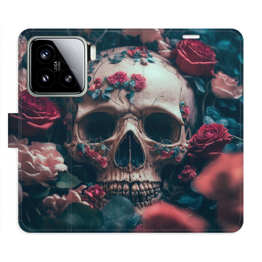 Flipové puzdro iSaprio - Skull in Roses 02 - Xiaomi 15