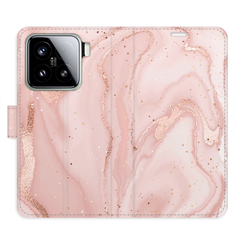 Flipové puzdro iSaprio - RoseGold Marble - Xiaomi 15