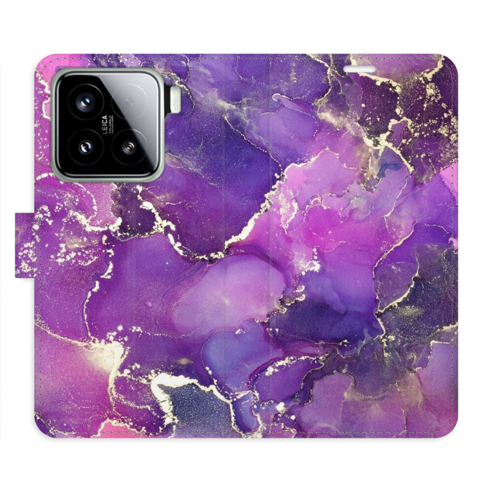 Flipové puzdro iSaprio - Purple Marble - Xiaomi 15