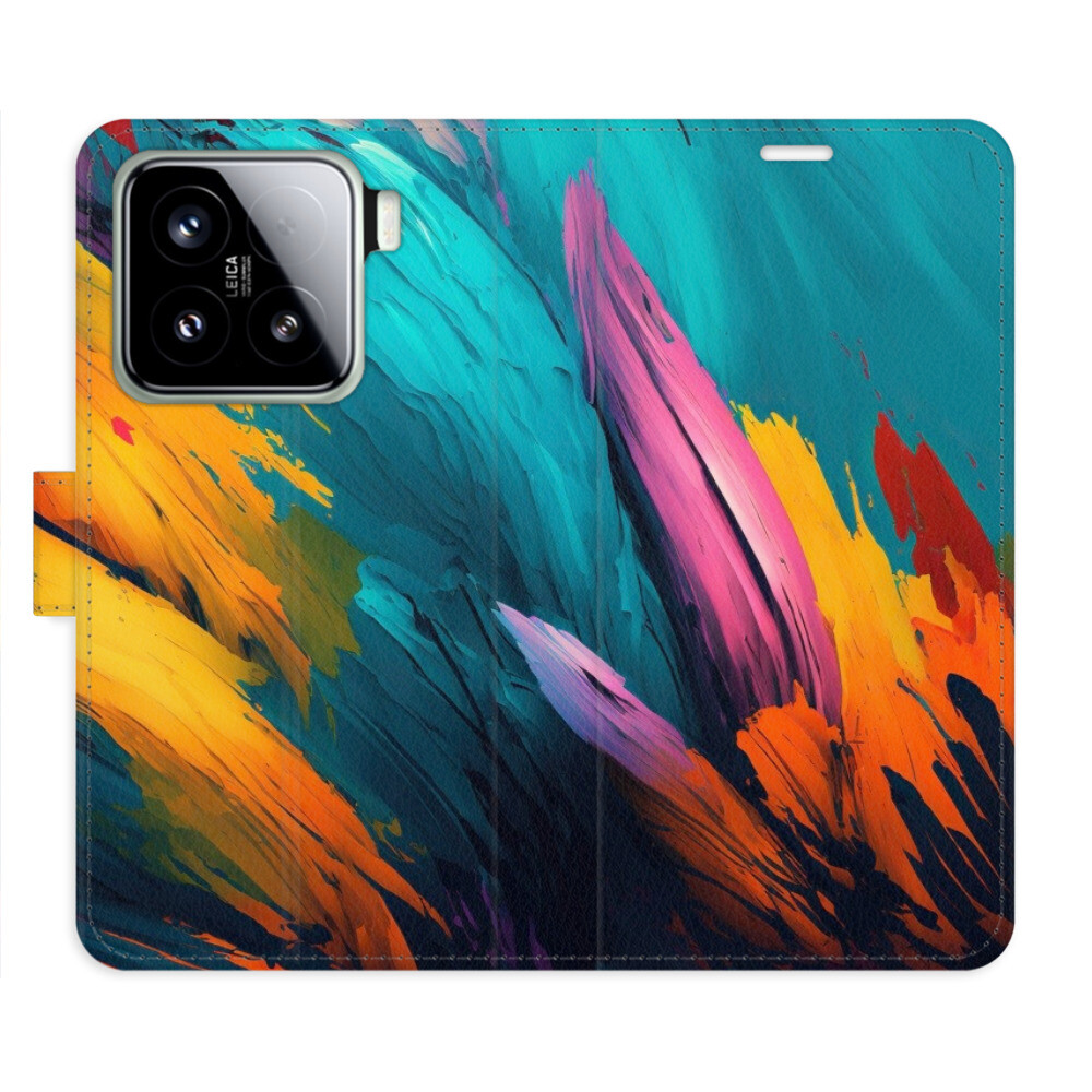 Flipové puzdro iSaprio - Orange Paint 02 - Xiaomi 15