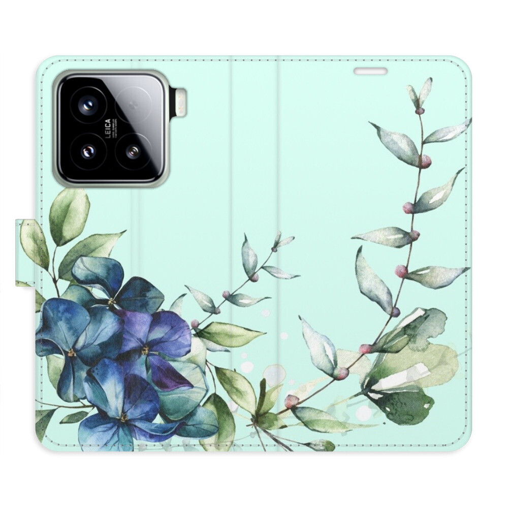 Flipové puzdro iSaprio - Blue Flowers - Xiaomi 15
