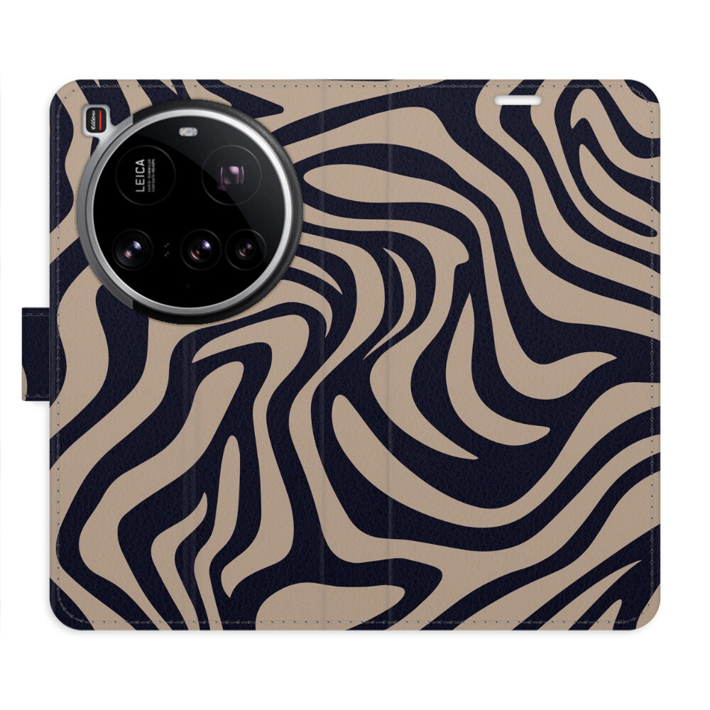 Flipové puzdro iSaprio - Zebra Black 02 - Xiaomi 15 Ultra