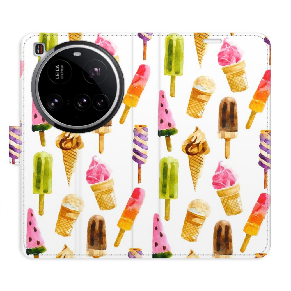Flipové puzdro iSaprio - Ice Cream Pattern - Xiaomi 15 Ultra