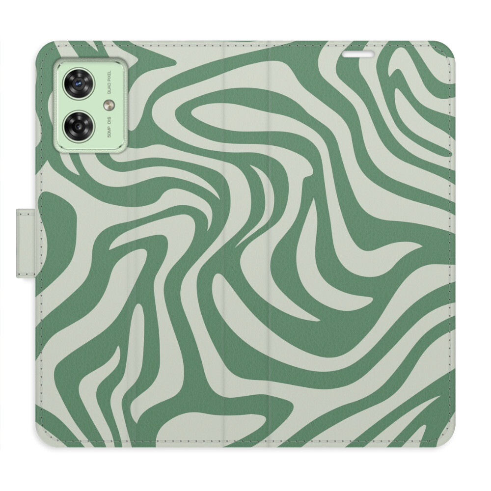 Flipové puzdro iSaprio - Zebra Green 02 - Motorola Moto G54 5G / G54 5G Power Edition