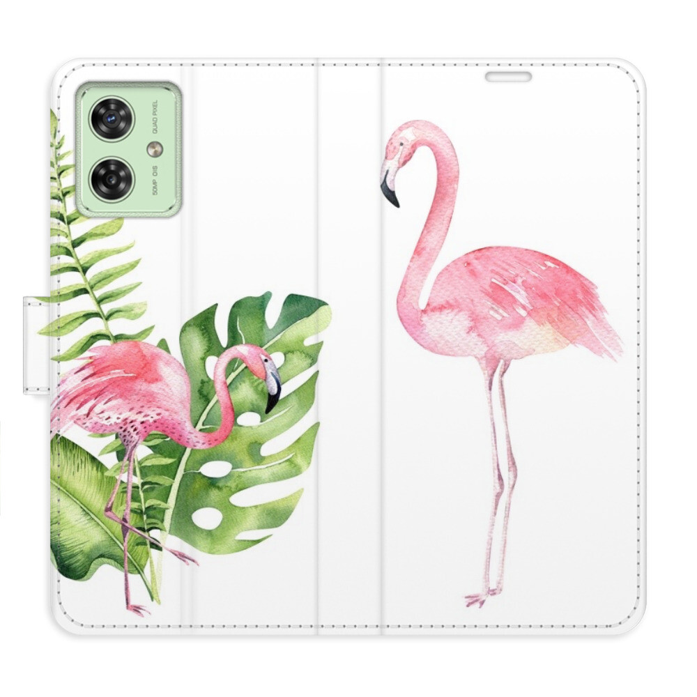 Flipové puzdro iSaprio - Flamingos - Motorola Moto G54 5G / G54 5G Power Edition