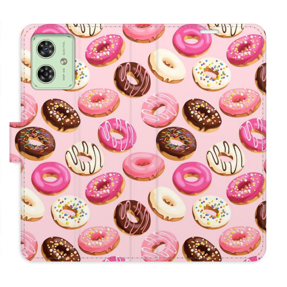 Flipové puzdro iSaprio - Donuts Pattern 03 - Motorola Moto G54 5G / G54 5G Power Edition
