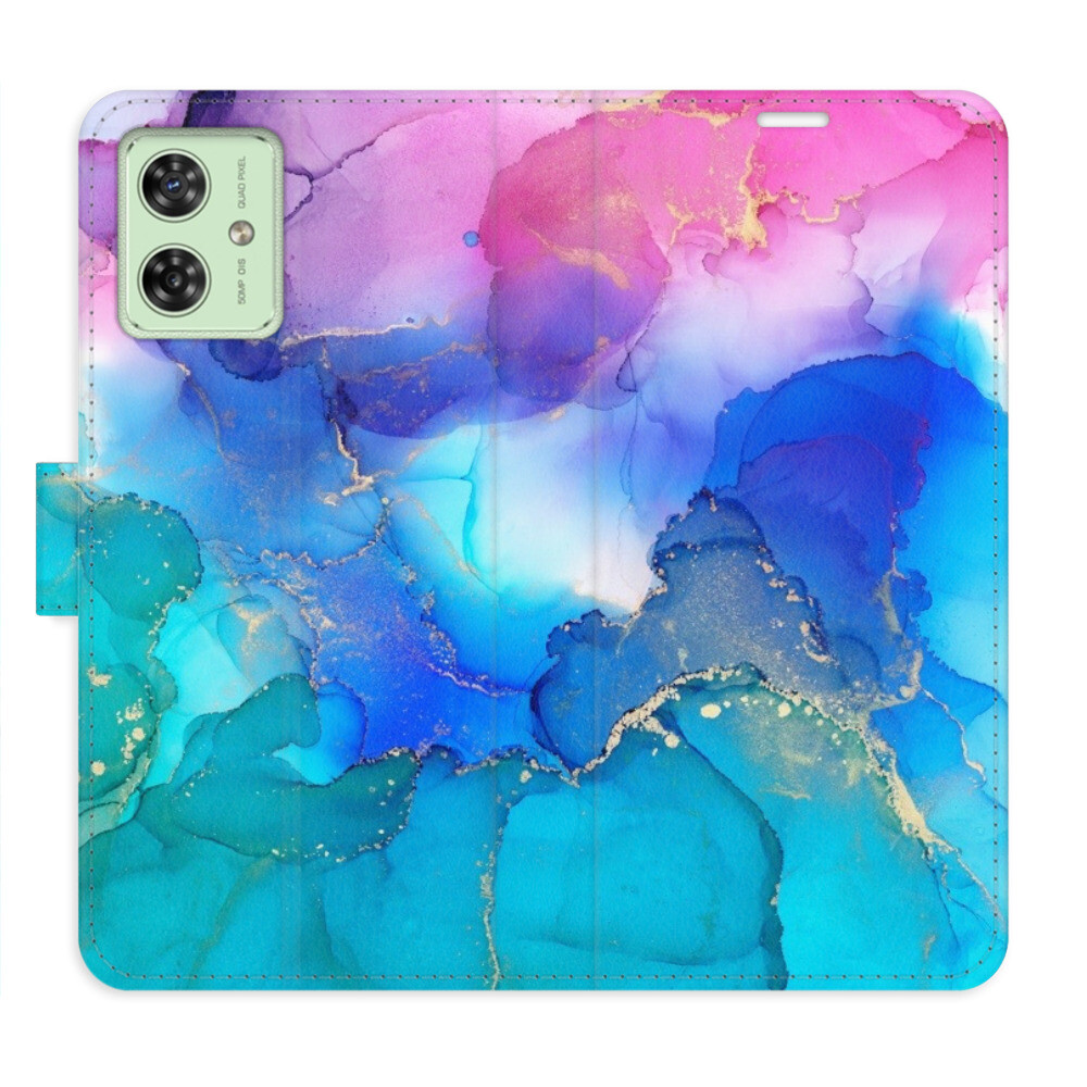 Flipové puzdro iSaprio - BluePink Paint - Motorola Moto G54 5G / G54 5G Power Edition