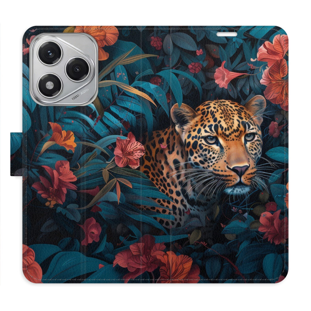 Flipové puzdro iSaprio - Flower Jaguar 02 - Honor 400 Lite