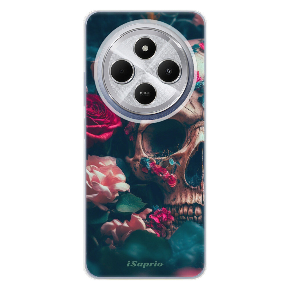 Odolné silikónové puzdro iSaprio - Skull in Roses - Xiaomi Redmi 14C / Poco C75