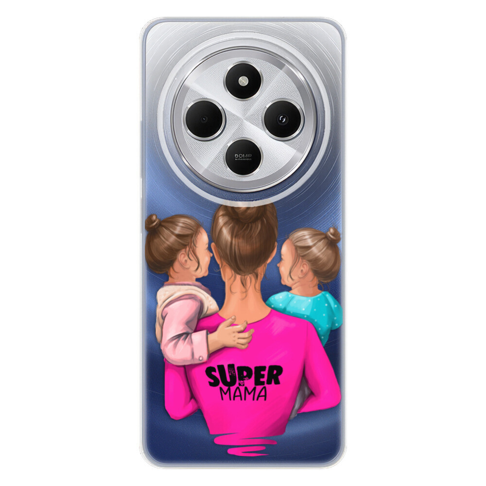 Odolné silikónové puzdro iSaprio - Super Mama - Two Girls - Xiaomi Redmi 14C / Poco C75