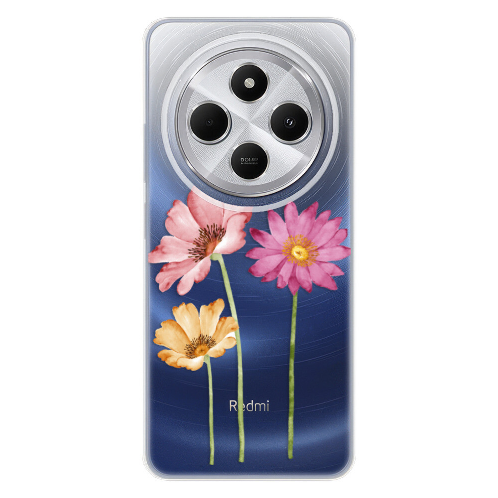 Odolné silikónové puzdro iSaprio - Three Flowers - Xiaomi Redmi 14C / Poco C75