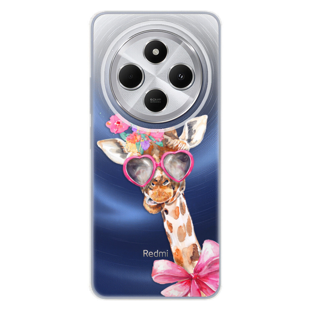 Odolné silikónové puzdro iSaprio - Lady Giraffe - Xiaomi Redmi 14C / Poco C75