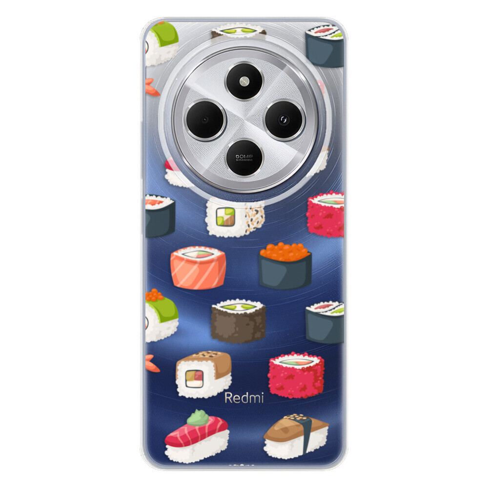 Odolné silikónové puzdro iSaprio - Sushi Pattern - Xiaomi Redmi 14C / Poco C75