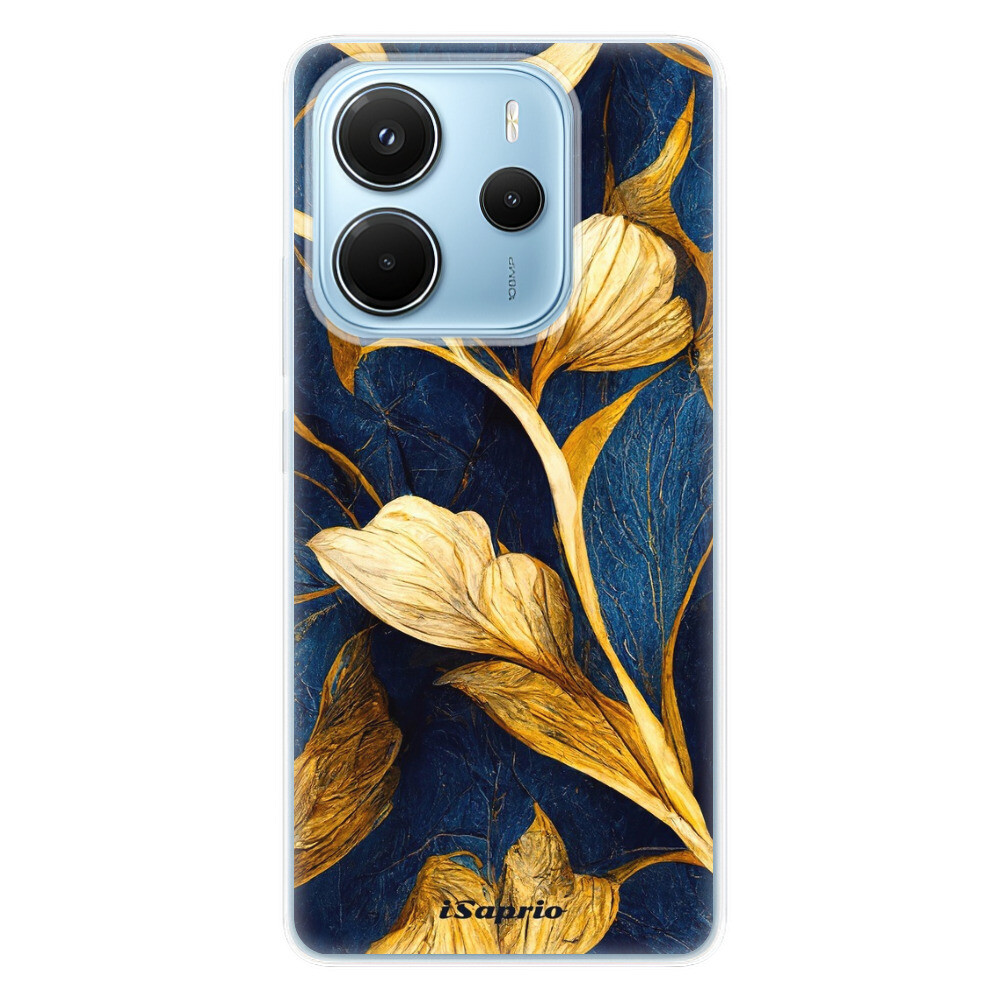 Odolné silikónové puzdro iSaprio - Gold Leaves - Xiaomi Redmi Note 14