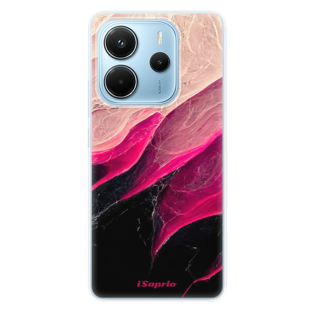 Odolné silikónové puzdro iSaprio - Black and Pink - Xiaomi Redmi Note 14