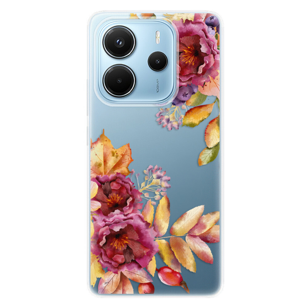 Odolné silikónové puzdro iSaprio - Fall Flowers - Xiaomi Redmi Note 14