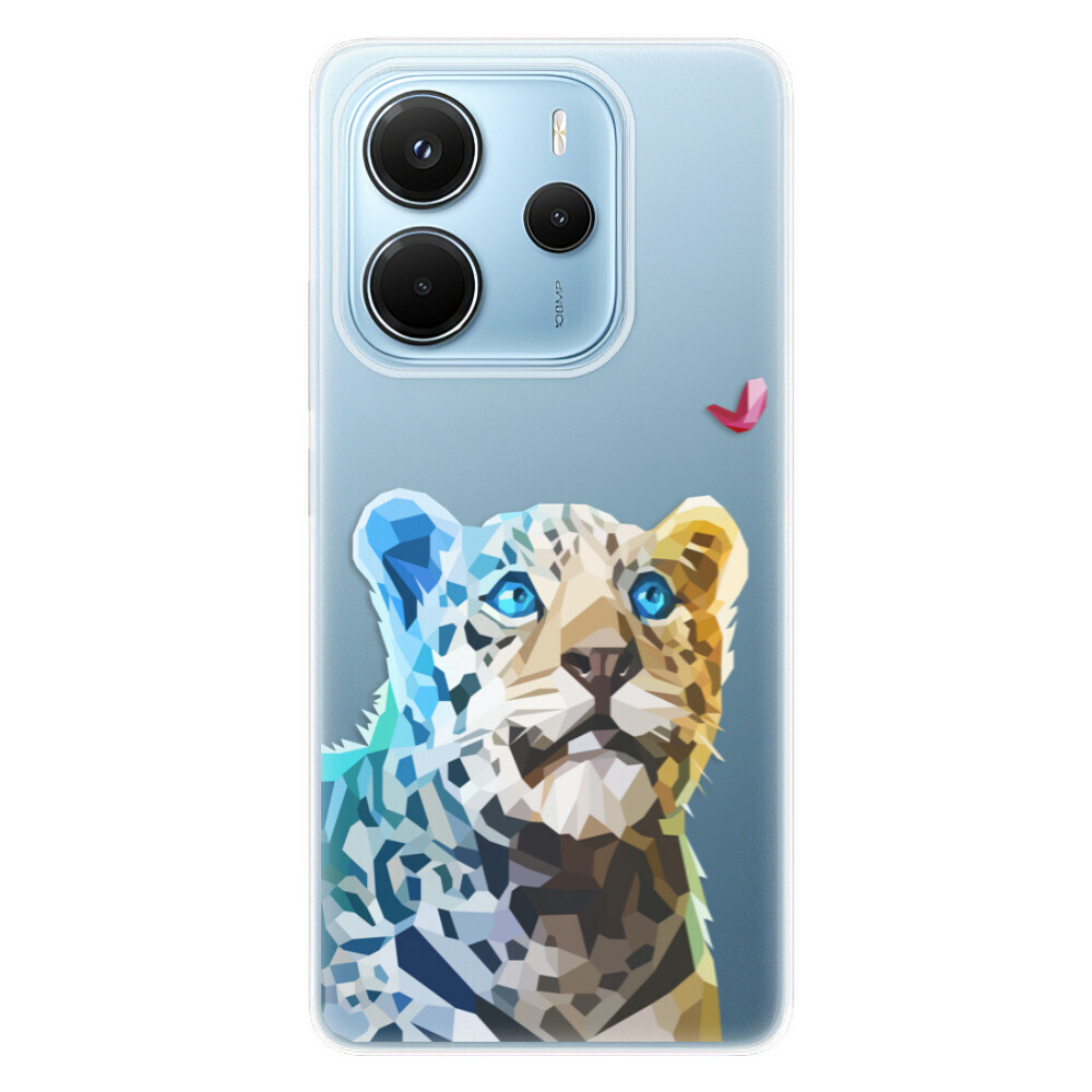 Odolné silikónové puzdro iSaprio - Leopard With Butterfly - Xiaomi Redmi Note 14
