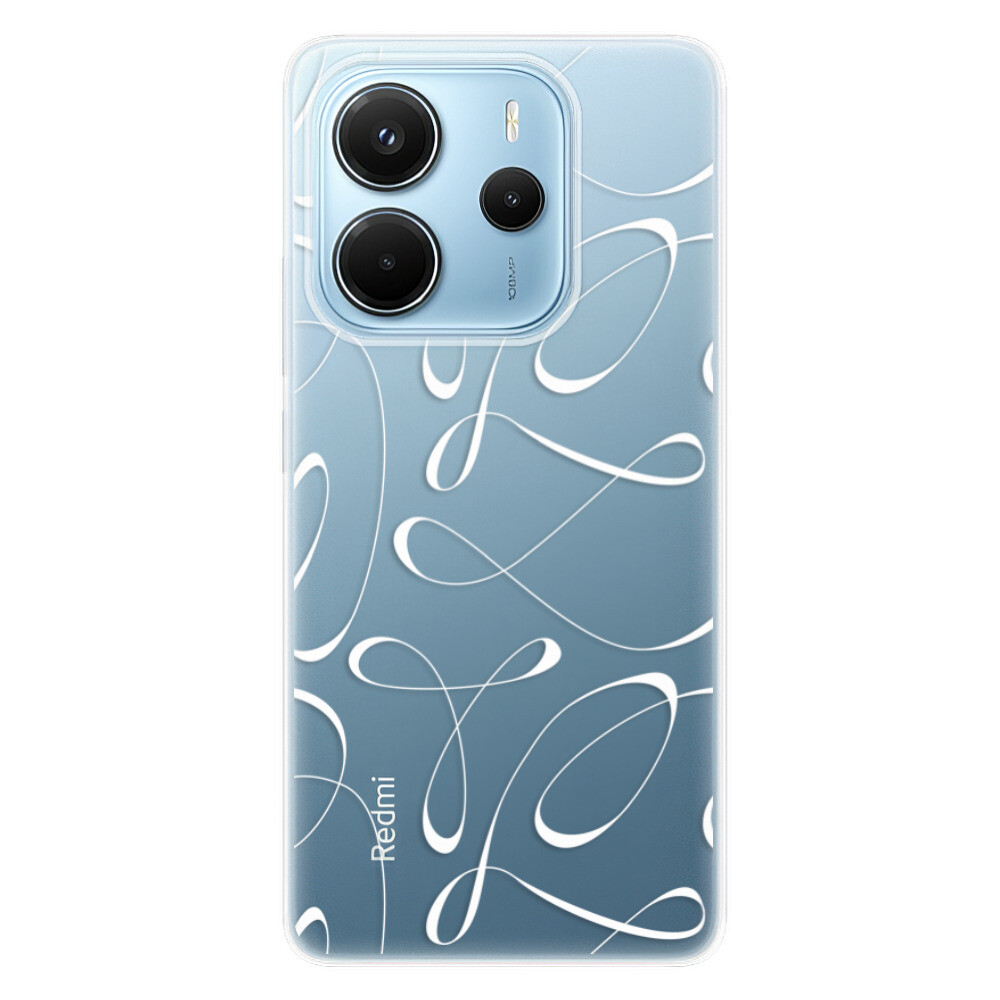 Odolné silikónové puzdro iSaprio - Fancy - white - Xiaomi Redmi Note 14