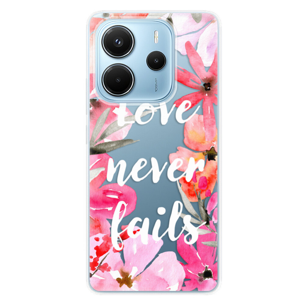 Odolné silikónové puzdro iSaprio - Love Never Fails - Xiaomi Redmi Note 14
