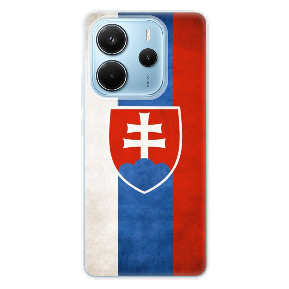 Odolné silikónové puzdro iSaprio - Slovakia Flag - Xiaomi Redmi Note 14