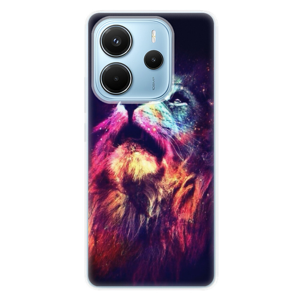 Odolné silikónové puzdro iSaprio - Lion in Colors - Xiaomi Redmi Note 14