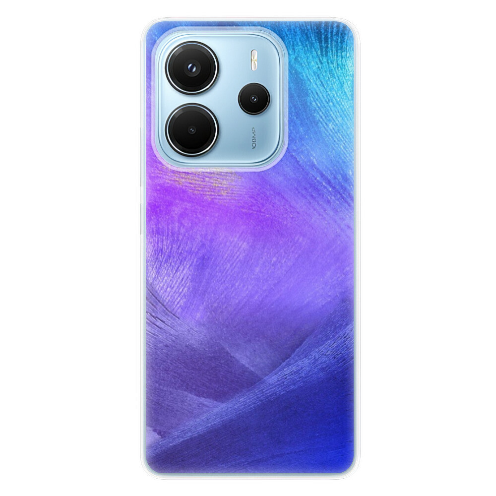 Odolné silikónové puzdro iSaprio - Purple Feathers - Xiaomi Redmi Note 14