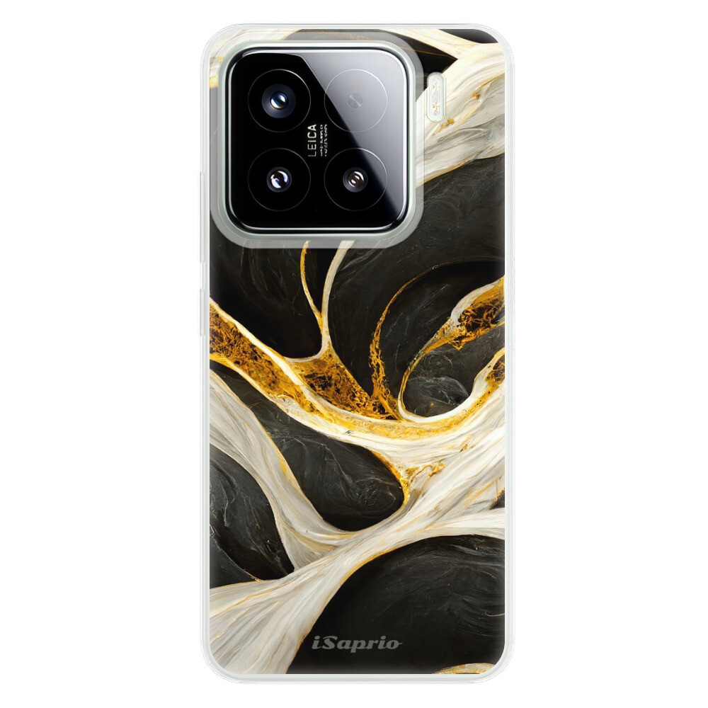Odolné silikónové puzdro iSaprio - Black and Gold - Xiaomi 15