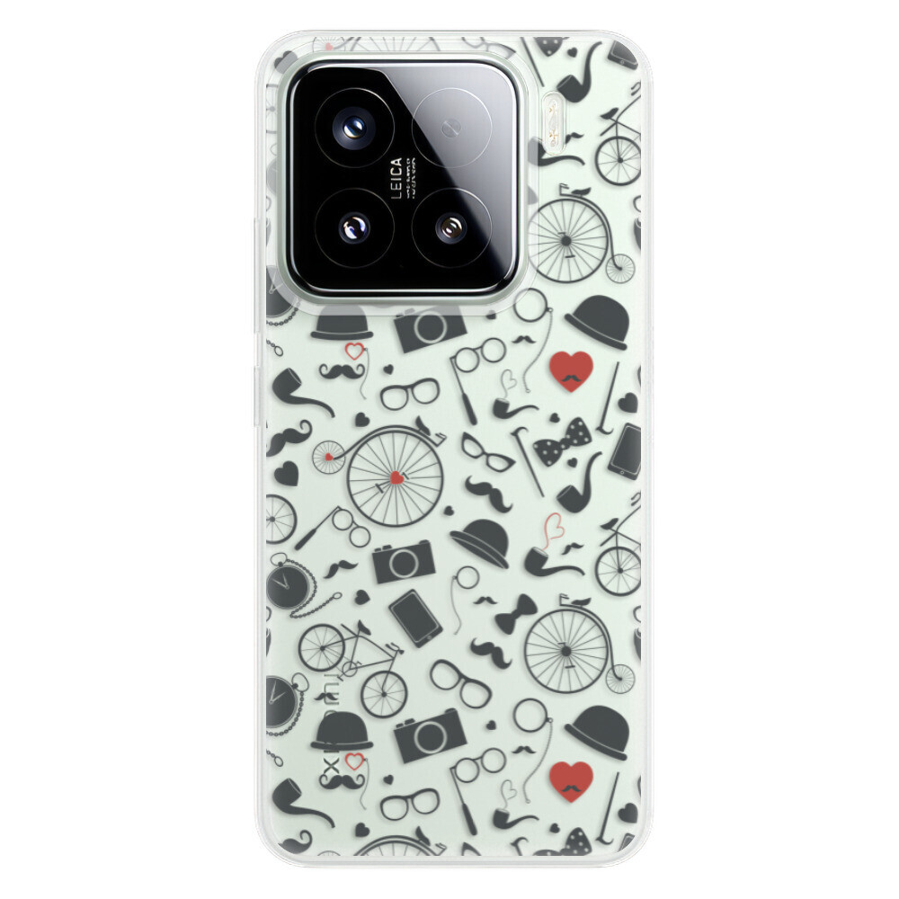 Odolné silikónové puzdro iSaprio - Vintage Pattern 01 - black - Xiaomi 15