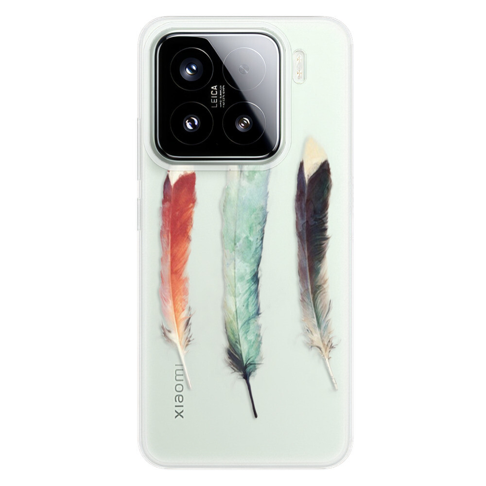 Odolné silikónové puzdro iSaprio - Three Feathers - Xiaomi 15