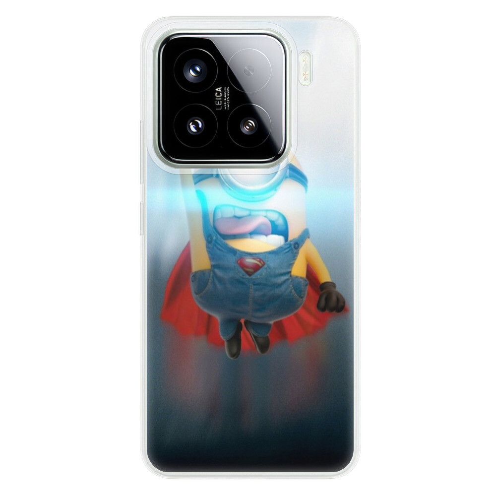 Odolné silikónové puzdro iSaprio - Mimons Superman 02 - Xiaomi 15