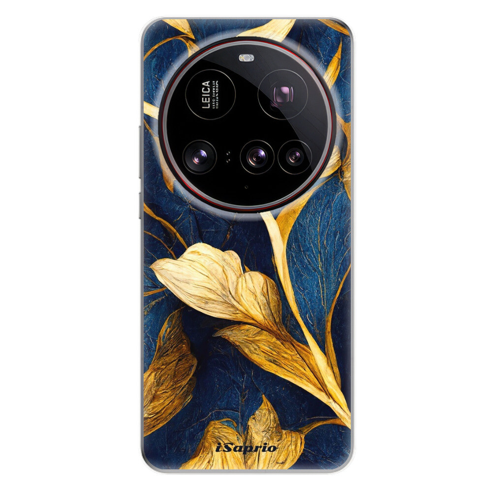 Odolné silikónové puzdro iSaprio - Gold Leaves - Xiaomi 15 Ultra