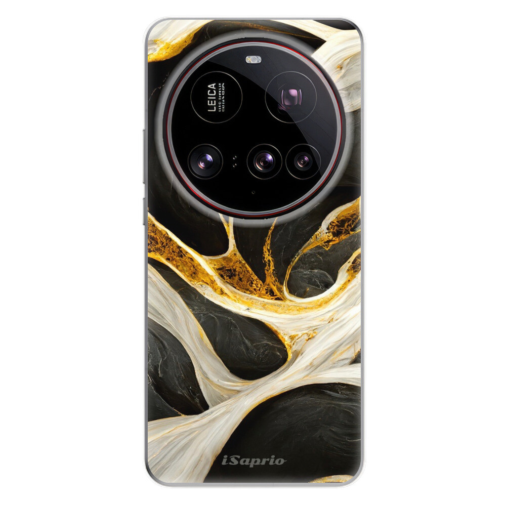 Odolné silikónové puzdro iSaprio - Black and Gold - Xiaomi 15 Ultra